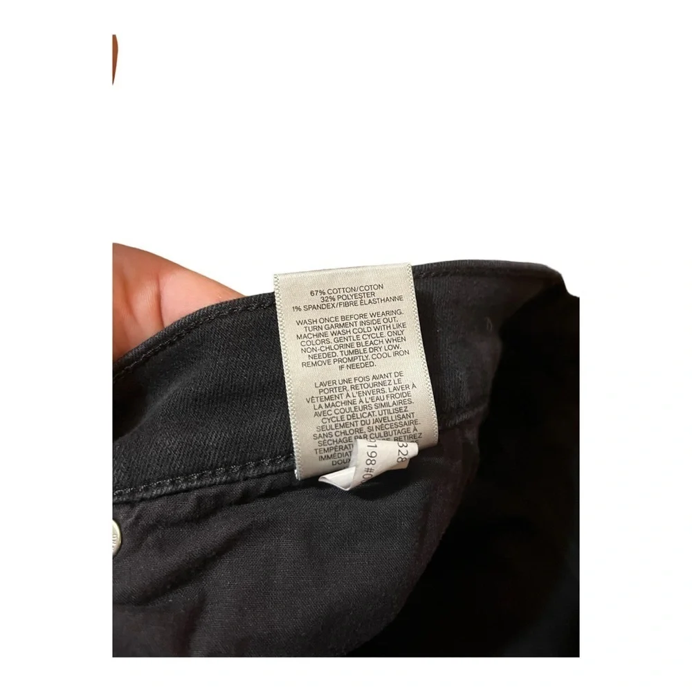 Express High Rise Stretch Slim Flare Size 10 Long Black Jeans - Picture 3 of 4